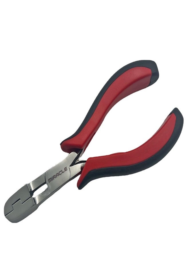 MIRACLE K-Tip Hair Extension Bond Crusher Pliers for Removing Keratin Fusion Bonds, Stainless Steel Cutout Jaw Breaker Tool for Pre-Bonded Extensions, Salon-Grade – Single-Notch Design - Image 4